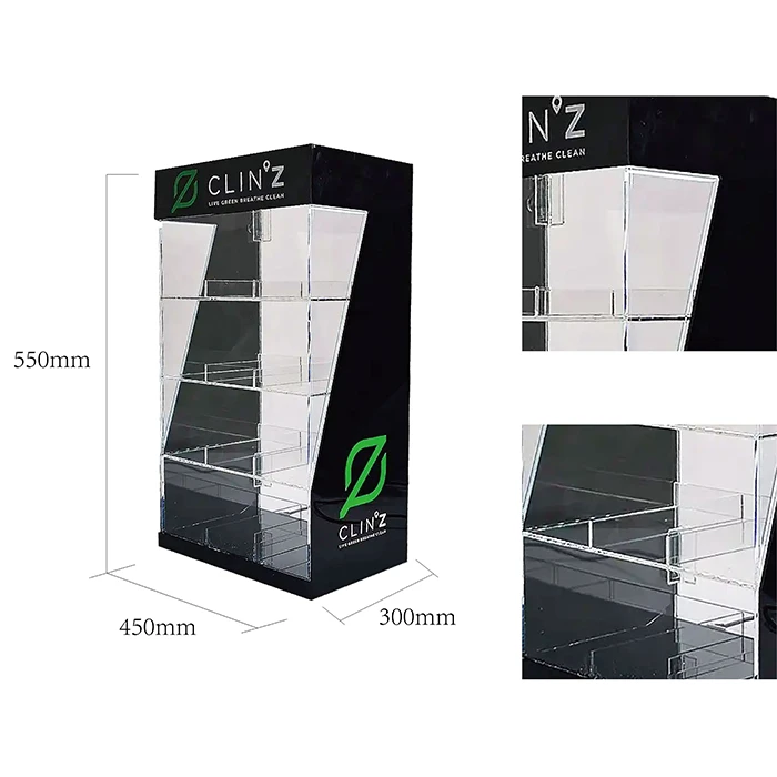 Acrylic Countertop Display Rack For Cigarette
