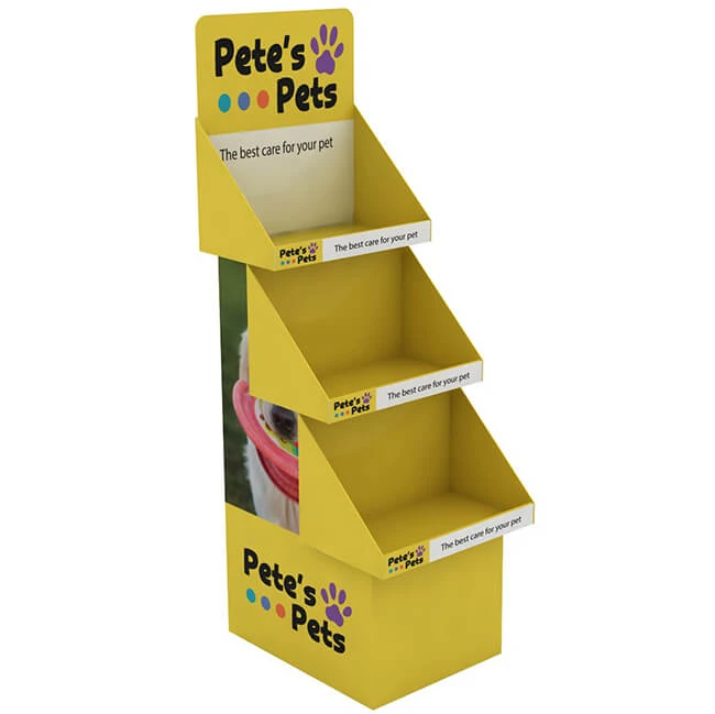 Corrugated Pet Display Stands For Dog Food