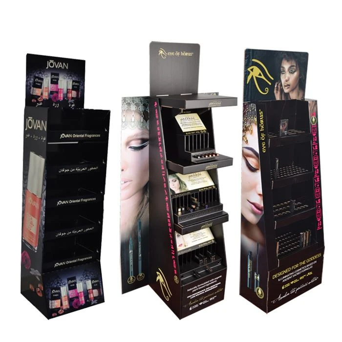Matt Finish Makeup Display Floor Stand